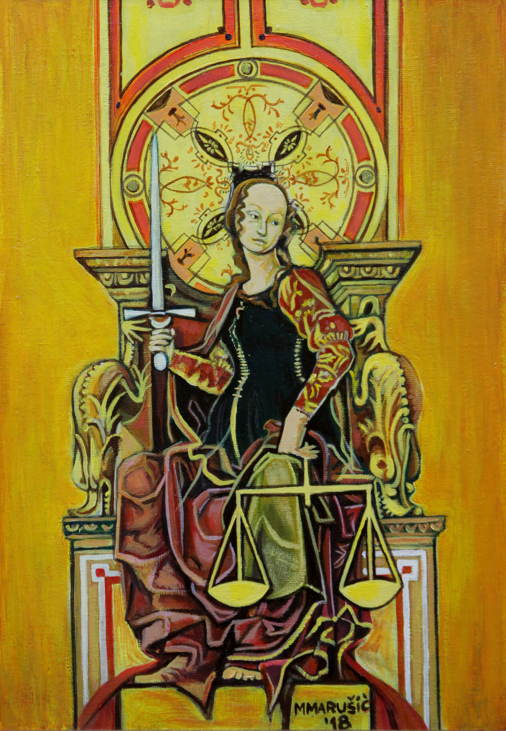 Artist Milica Marušić painter and textile designer