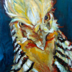 Golden Pheasant - 50x60cm Original Birds animal Oil Painting art on Canvas - painted by Artist Milica MARUŠIĆ Art