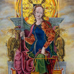 Lady Justice - 50x35cm Oil Painting on Canvas - Original Artwork by artist Milica MARUSIC Art
