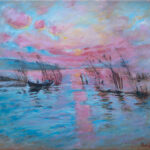 Rememberance of a Tisa river - Oil Painting on Canvas - 40x50cm Original Artwork by artist Milica MARUSIC